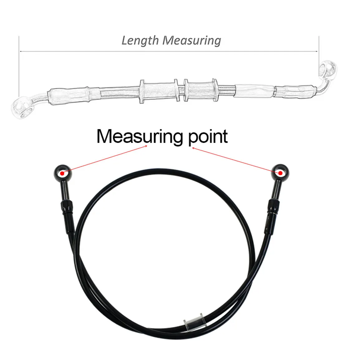AN3 Braided Brake Hose Motorcy - Brake Line Motorcycle ulasan dan harga